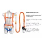 Outdoor Fall Protection Full Body Safety Harness with Shock Absorber Lanyard ARL-HN49
