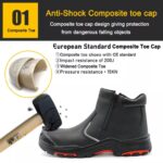 PU Rubber Sole Safety Shoes with Fiberglass Toe ARL-TM106