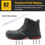 PU Rubber Sole Safety Shoes with Fiberglass Toe ARL-TM106
