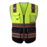 Polyester Hi-vis Reflective Safety Vest with Multiple Pockets ARL-RV35