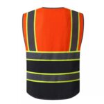 Polyester Hi-vis Reflective Safety Vest with Multiple Pockets ARL-RV35