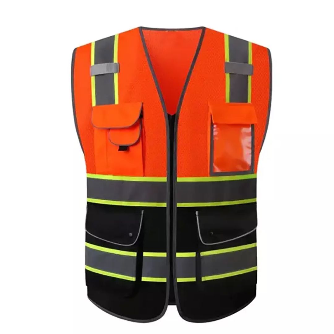 Polyester Hi-vis Reflective Safety Vest with Multiple Pockets ARL-RV35