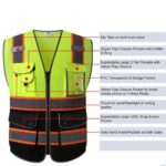 Polyester Hi-vis Reflective Safety Vest with Multiple Pockets ARL-RV35