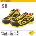 Size 8 US / 7 UK / 41 EU SB Safety Boots with Steel Toe Cap and Non-Slip Sole Model ARL-BOT241