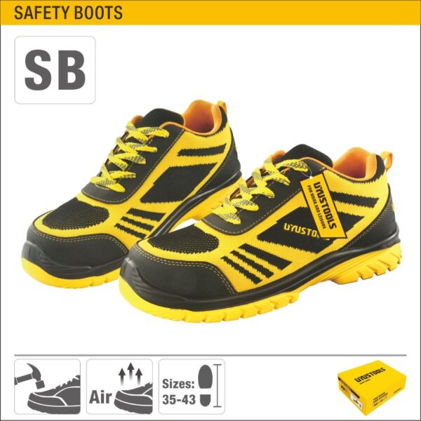 Size 8 US / 7 UK / 41 EU SB Safety Boots with Steel Toe Cap and Non-Slip Sole Model ARL-BOT241