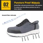 Slip-ins Anti-skid Sport Safety Shoes with Fiberglass Toe ARL-TM2023