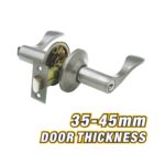 Steel Stainless Lever Handle Lock for Bedroom Doors (35-45mm Thickness) Model ARL-CH1863SS