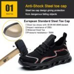 Steel Toe Anti Puncture Soft Safety Shoes Lightweight ARL-TM3318