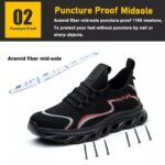 Steel Toe Anti Puncture Soft Safety Shoes Lightweight ARL-TM3318