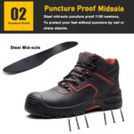 Steel Toe Prevent Puncture Safety Boots Rubber Sole ARL-TM116