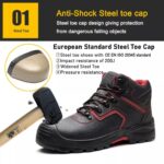 Steel Toe Prevent Puncture Safety Boots Rubber Sole ARL-TM116