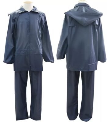 Two pieces polyester PVC coating waterproof men raincoats ARL-RT19