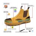 Water Resistant Steel Toe Anti Puncture Safety Shoes Nubuck Leather ARL-TM160