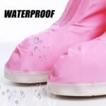 Waterproof Anti-Slip Pink Fashion Rain Shoe Cover Unisex ARL-H-199
