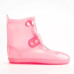Waterproof Non-slip Pink PVC Rain Shoe Cover Unisex ARL-H-919