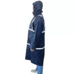 Waterproof Oil Resistance Hi-vis Reflective Polyester PVC Raincoat ARL-RT23