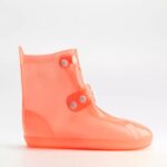 Waterproof PVC Rain Shoe Cover Orange Unisex ARL-H-919