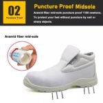 White Fiberglass Toe Chef Kitchen Safety Shoes ARL-TM057