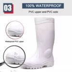 White Food Industry PVC Safety Rain Boots ARL-GB39