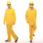 Yellow 100% Waterproof PVC Polyester Raincoats ARL-RT05