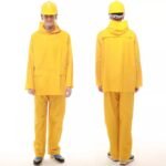 Yellow 100% Waterproof PVC Polyester Raincoats ARL-RT05