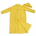 Yellow Detachable Hood Waterproof Riding Horse Men PVC Raincoats ARL-R-5130