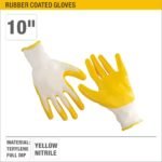 Yellow Nitrile Gloves Model ARL-GDA10B