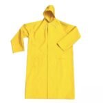 Yellow PVC Polyester PVC Rain Coat for Work Men ARL-5110