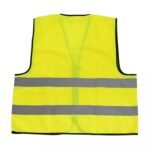 Yellow Polyester Zipper Closure Reflective Safety Vest Industrial ARL-RV03