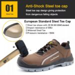 2024 New Anti-Puncture Brown Security Shoes Men ARL-TM181