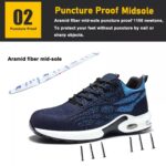 Air Cushioned PU Sole Sport Type Safety Shoes with Steel Toe ARL-TM3231