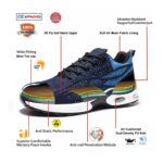 Air Cushioned PU Sole Sport Type Safety Shoes with Steel Toe ARL-TM3231