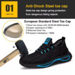 Black Breathable Safety Shoes Summer ARL-TM3185