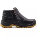 Black Leather Steel Mid Plate Safety Shoes ARL-TM3236