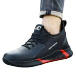 Black Microfiber Leather Construction Safety Shoes ARL-TM3184