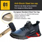 Black Microfiber Leather Construction Safety Shoes ARL-TM3184