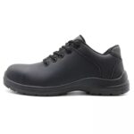 Black Microfiber Leather Kitchen Safety Shoes for Chefs ARL-TM084-1