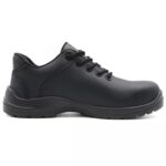 Black Microfiber Leather Kitchen Safety Shoes for Chefs ARL-TM084-1