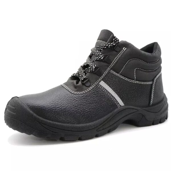 Black Sturdy Leather Safety Shoes for Construction ARL-TM3213