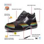 Black Sturdy Leather Safety Shoes for Construction ARL-TM005L