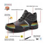 Black Sturdy Leather Safety Shoes for Construction ARL-TM3213