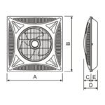 Ceiling Fan ARL-FD35-YA-1