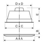 Ceiling Ventilation Fan All-Plastic Body ARL-APT-YA-1 Series