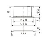 Integrated Ceiling Ultra-thin and Ultra-quiet Duct Ventilation Fan Home Use ARL-BPT15-16-23(P11M1)
