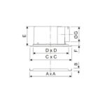 Integrated Ceiling Ultra-thin and Ultra-quiet Ducted Ventilation Fan Home Use ARL-BPT15-16-23(P11M1)