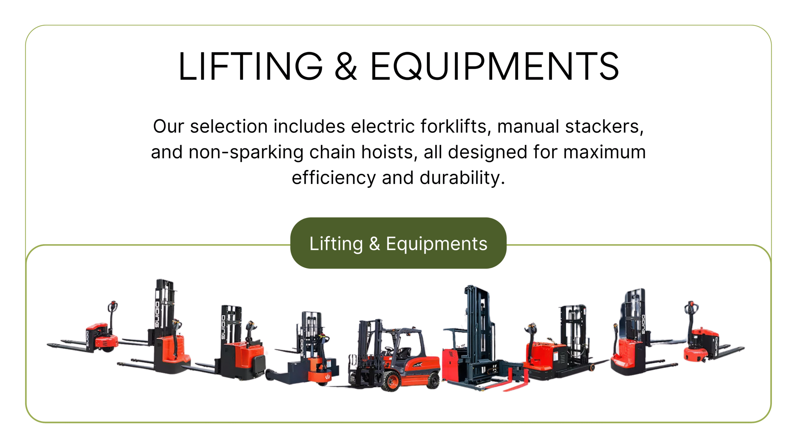 Lifting & Equipments