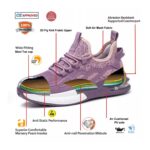 Pink Steel Toe Cap Women Safety Shoes ARL-TM3262