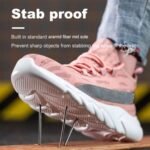 Steel Toe Pink Safety Shoes for Women ARL-TM3266