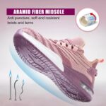 Steel Toe Safety Shoes Pink for Women ARL-TM3257