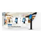Indoor Floor Tablet Ultra Thin Self Inquiry Kiosk